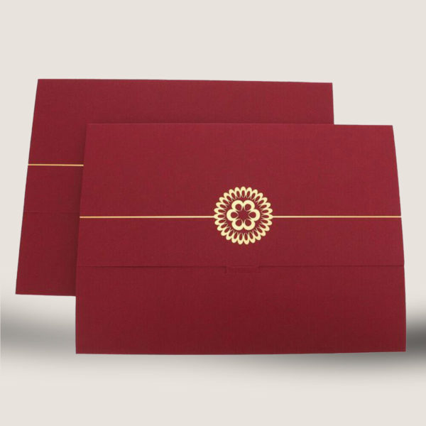 maroon paper certificate holder