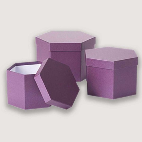 Hexagonal Rigid Packaging Boxes