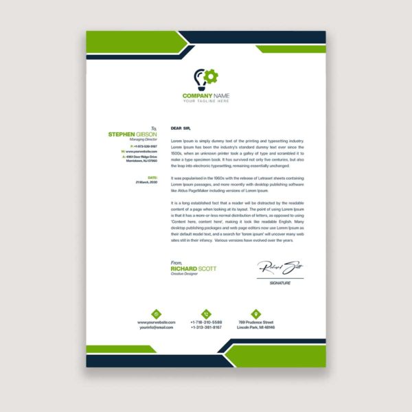 Custom Business Letterheads Printing